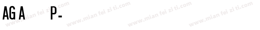 AG Americana P字体转换